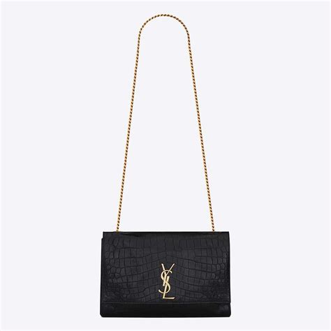 yves saint laurent tas medium katw|REVERSIBLE KATE MEDIUM IN CROCODILE.